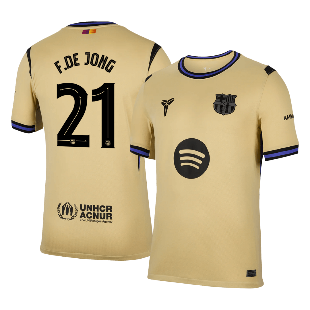 Maglia Replica Barcelona Trasferta F.DE JONG #21 Uomo 2025/26 - UCL