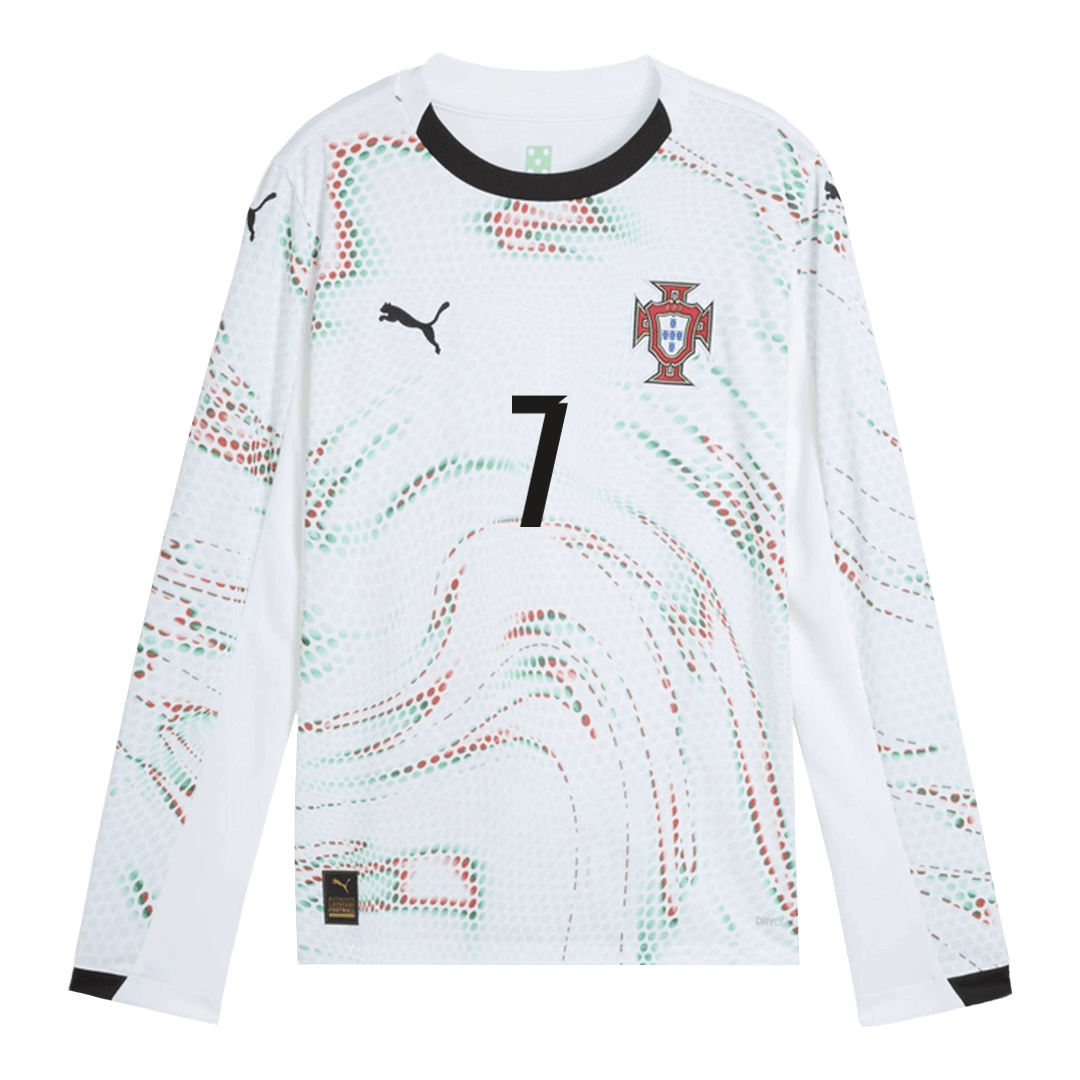 Maglia Replica Portugal Trasferta RONALDO #7 Uomo 2025 - Manica Lunga