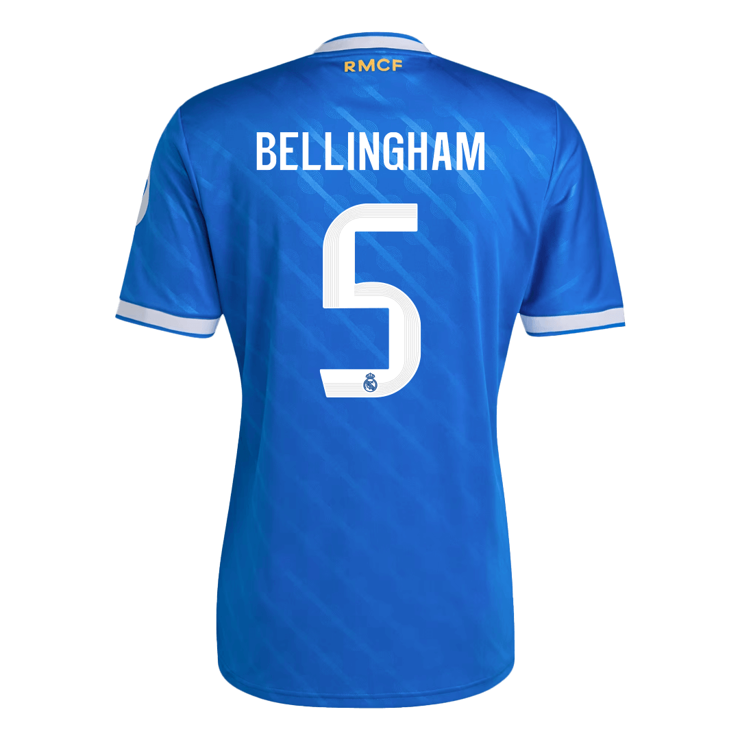 Maglia Replica Real Madrid Terza BELLINGHAM #5 Uomo 2025/26