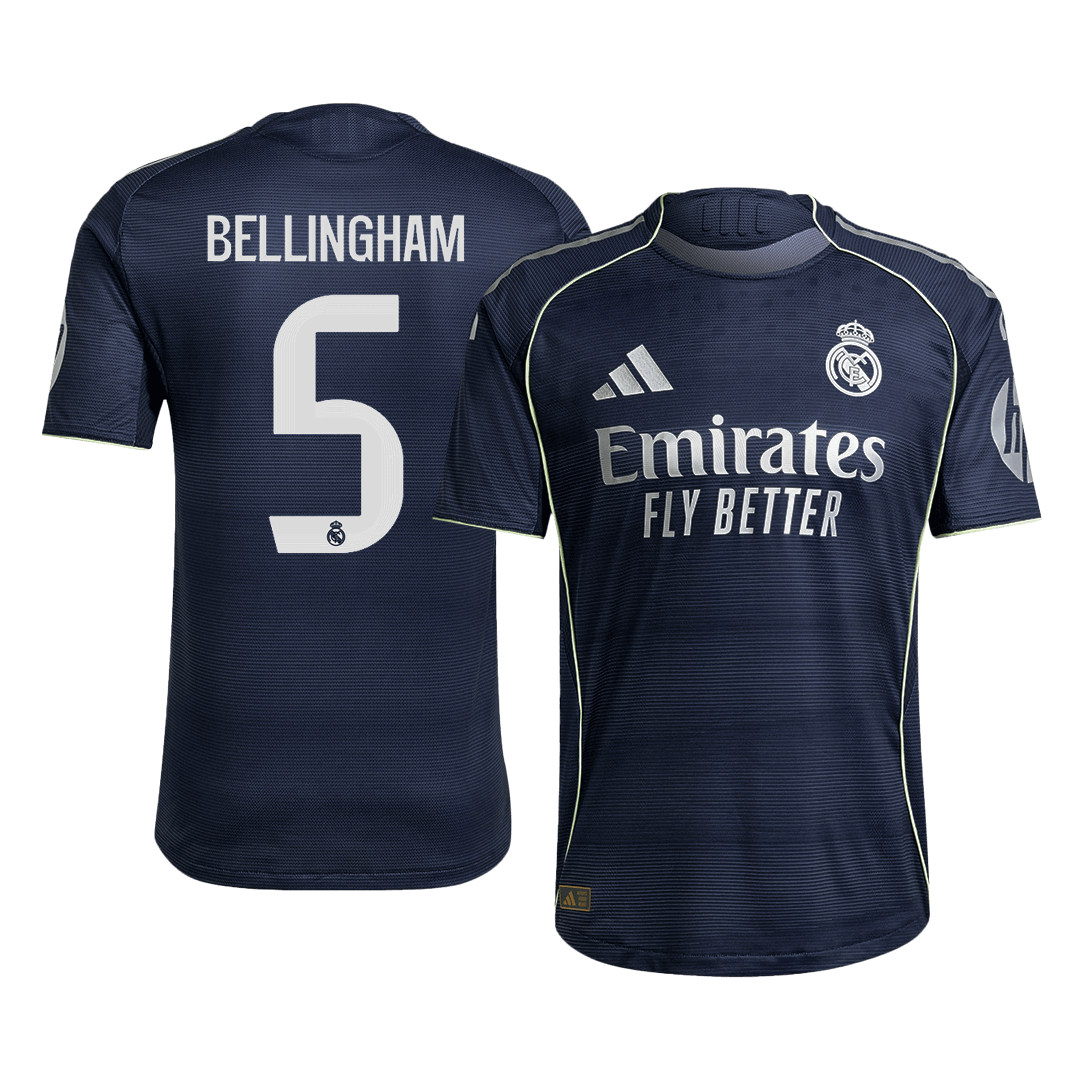Maglia Gara Real Madrid Trasferta BELLINGHAM #5 Uomo 2025/26
