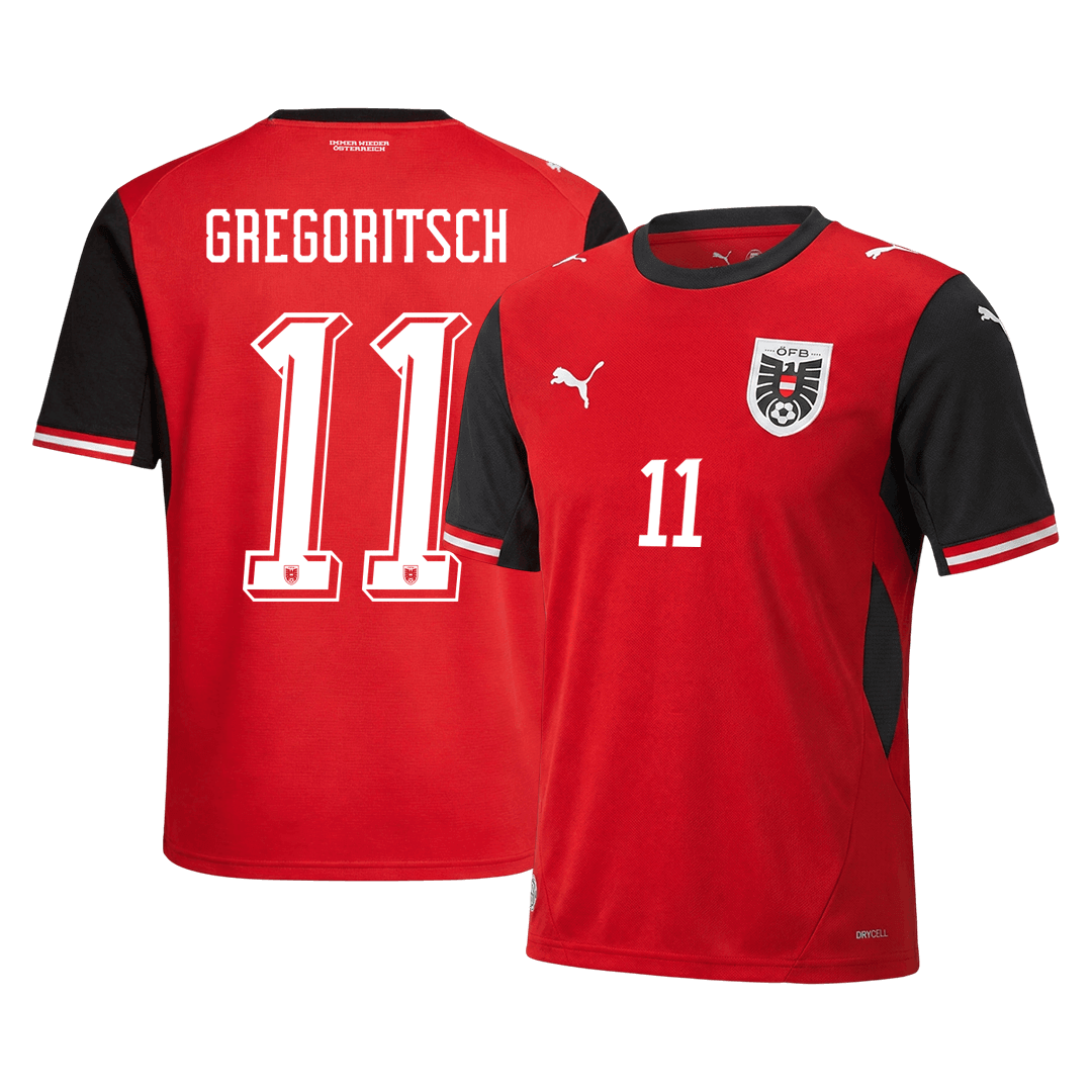Maglia Replica Austria Casa GREGORITSCH #11 Uomo 2026