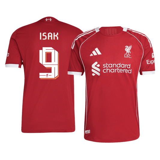Maglia Gara Liverpool Casa ISAK #9 Uomo 2025/26 - UCL