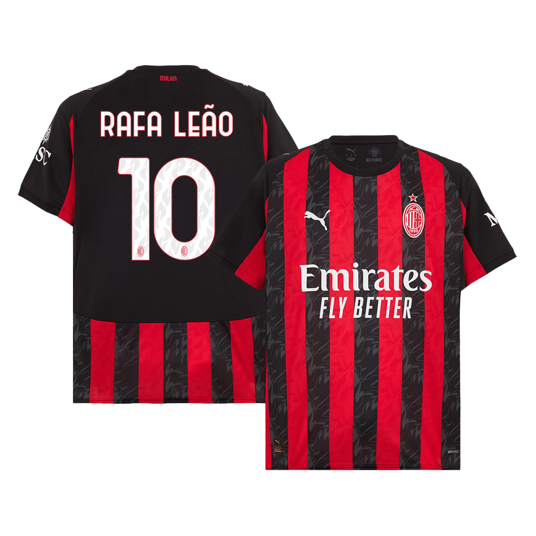 Maglia Replica AC Milan Casa RAFA LEÃO #10 Uomo 2025/26