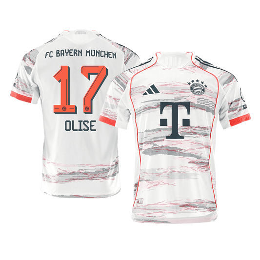 Maglia Gara Bayern Munich Trasferta OLISE #17 Uomo 2025/26