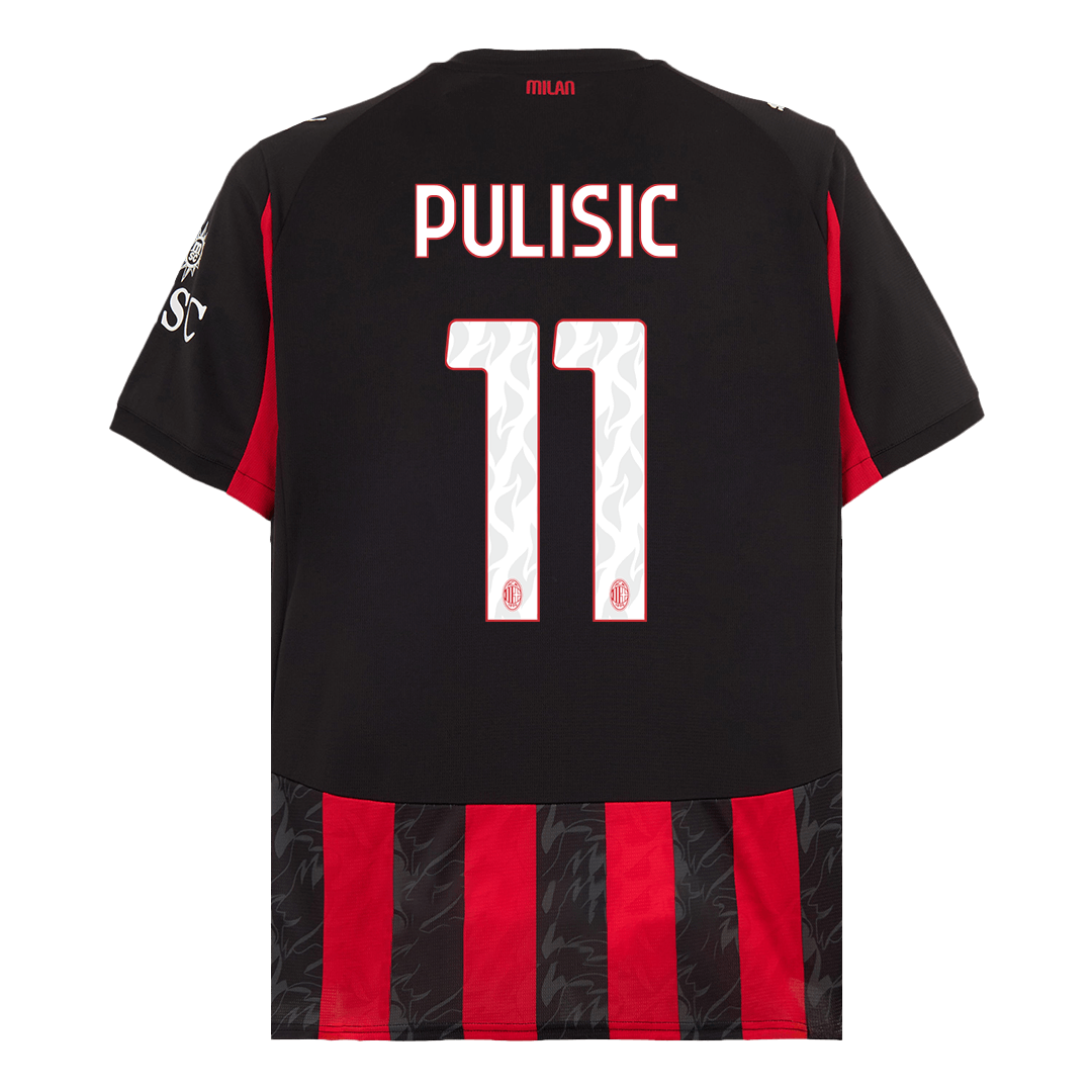 Maglia Replica AC Milan Casa PULISIC #11 Uomo 2025/26