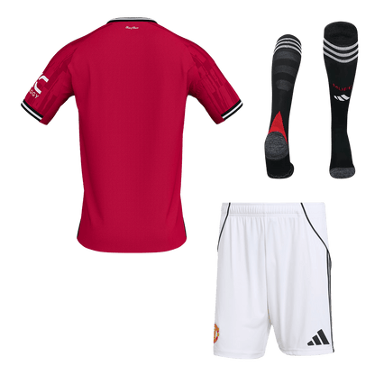 Completo Base Manchester United Casa Uomo 2025/26 - 3 Pezzi
