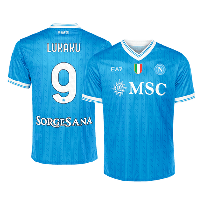 Maglia Replica Napoli Casa LUKAKU #9 Uomo 2025/26