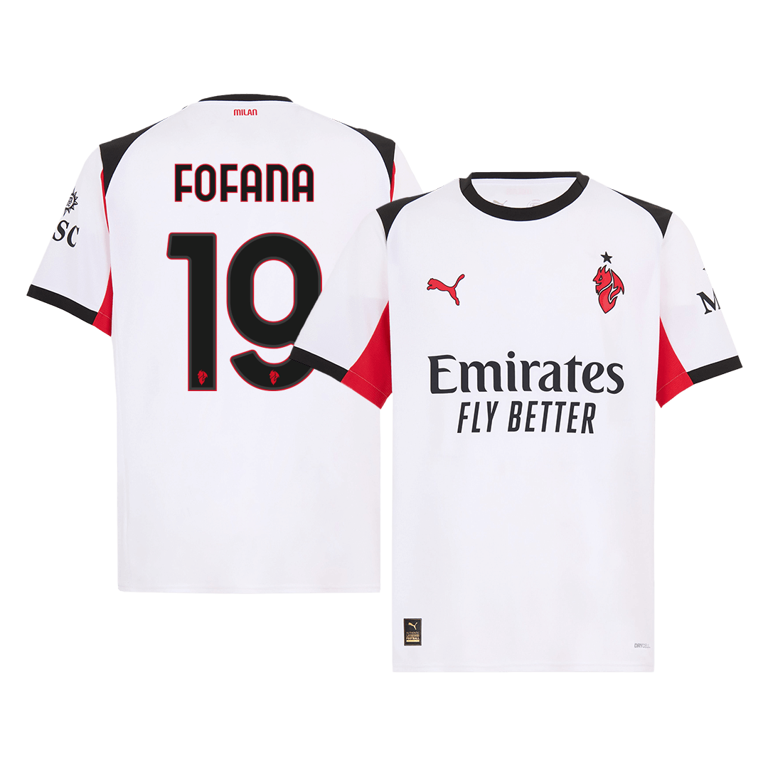 Maglia Replica AC Milan Trasferta FOFANA #19 Uomo 2025/26