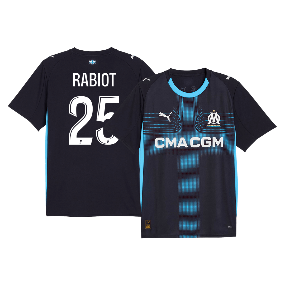 Maglia Replica Marseille Trasferta RABIOT #25 Uomo 2025/26