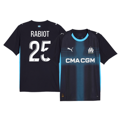 Maglia Replica Marseille Trasferta RABIOT #25 Uomo 2025/26