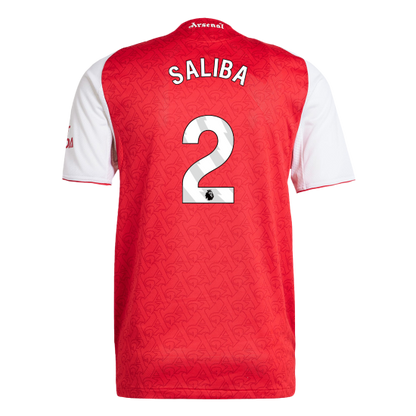 Maglia Gara Arsenal Casa SALIBA #2 Uomo 2025/26