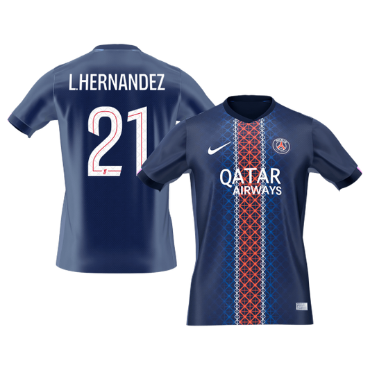 Maglia Replica PSG Casa L.HERNANDEZ #21 Uomo 2025/26