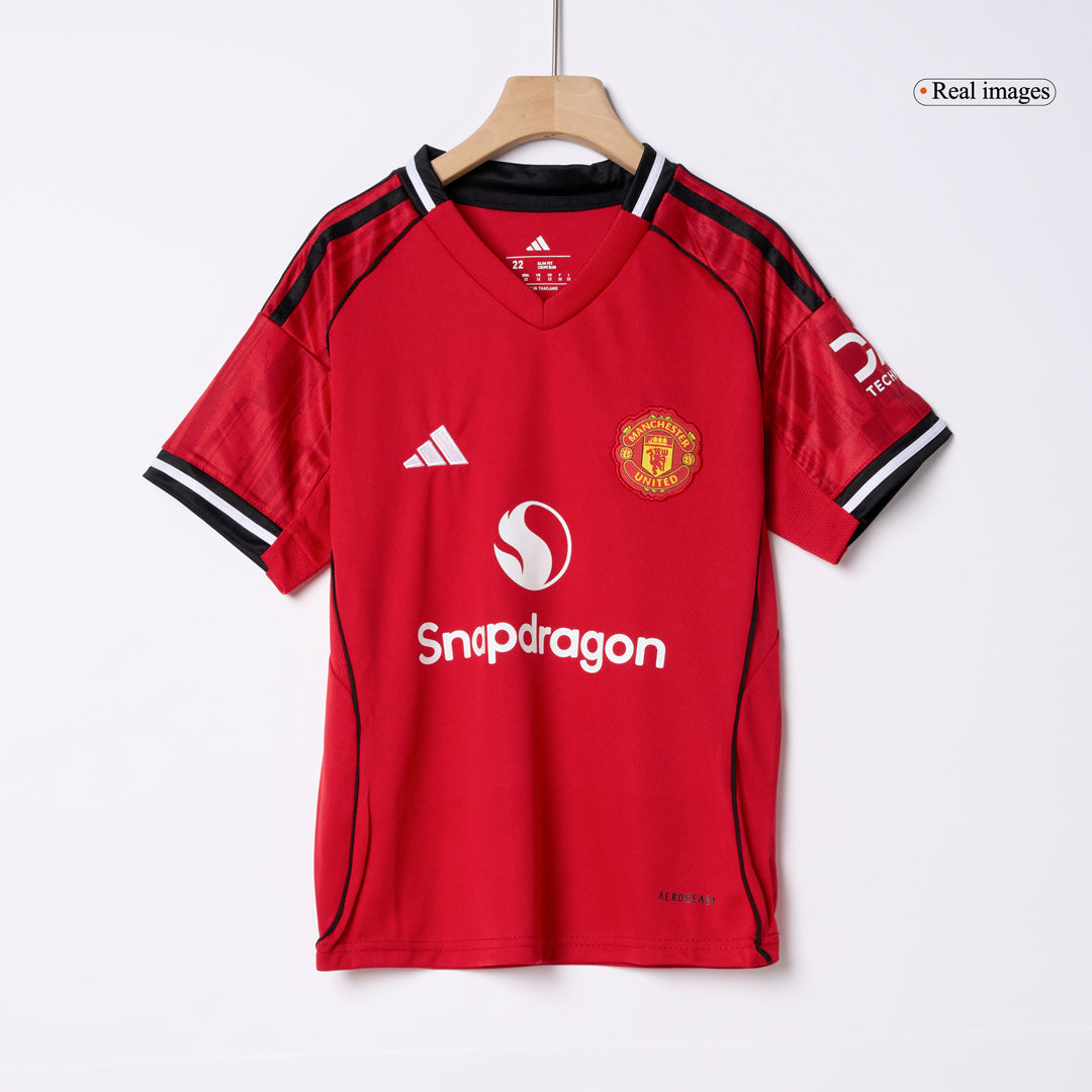 Completo Bambino Manchester United Casa 2025/26 - 3 Pezzi