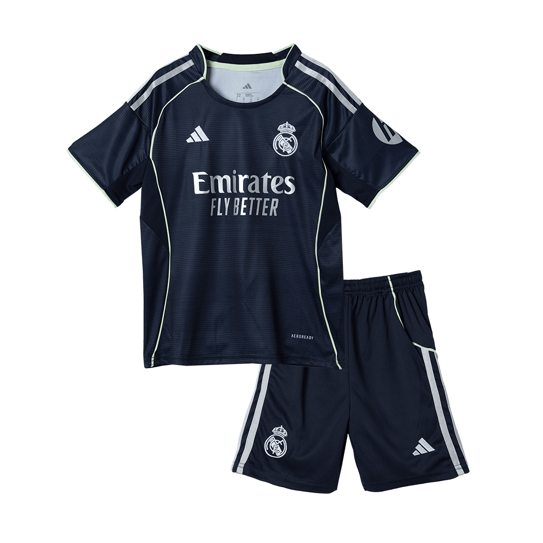 Base Kit Bambino Real Madrid Trasferta 2025/26 - 2 Pezzi