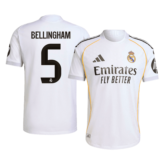 Maglia Gara Real Madrid Casa BELLINGHAM #5 Uomo 2025/26