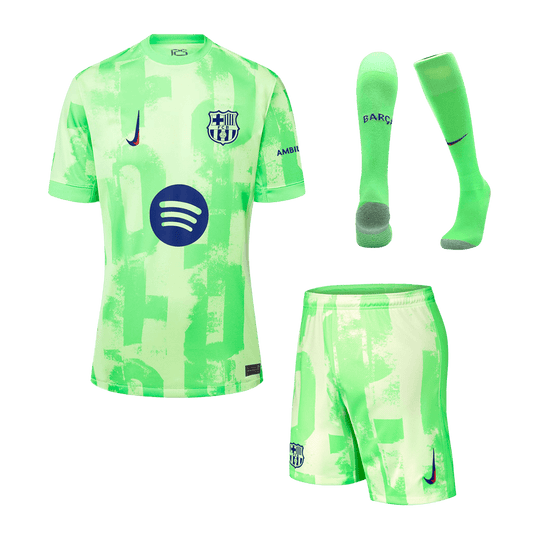 Kit Completo Barcelona Terza Uomo - Spotify Logo Without Text - 3 Pezzi