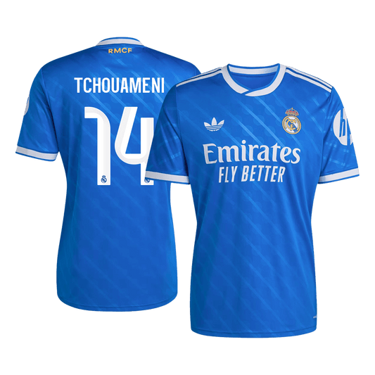 Maglia Replica Real Madrid Terza TCHOUAMENI #14 Uomo 2025/26