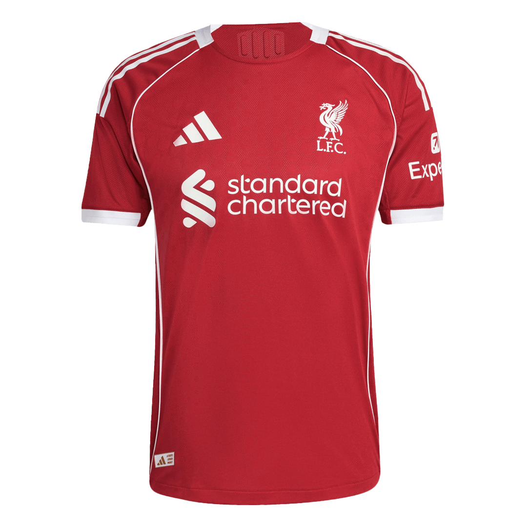 Maglia Gara Liverpool Casa SZOBOSZLAI #8 Uomo 2025/26