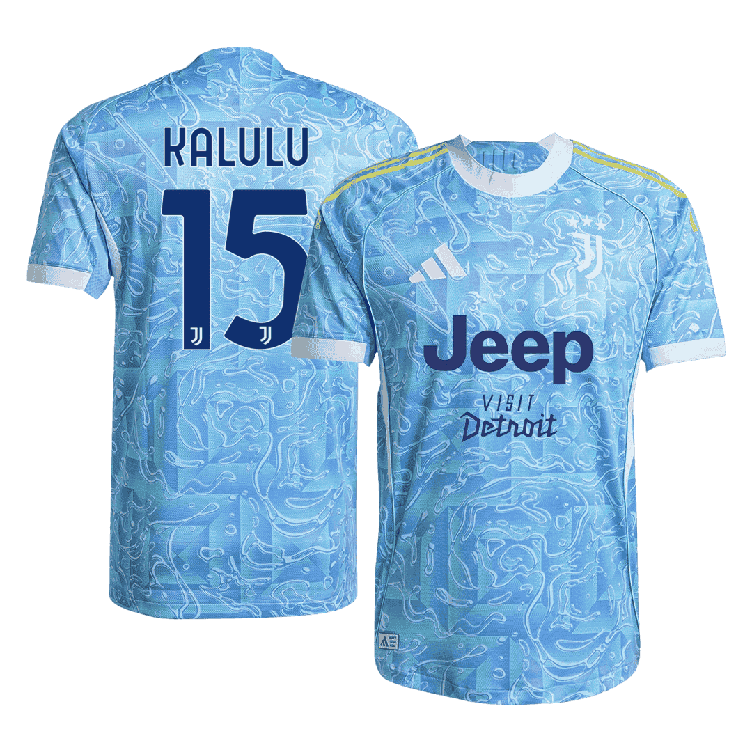 Maglia Gara Juventus Trasferta KALULU #15 Uomo 2025/26