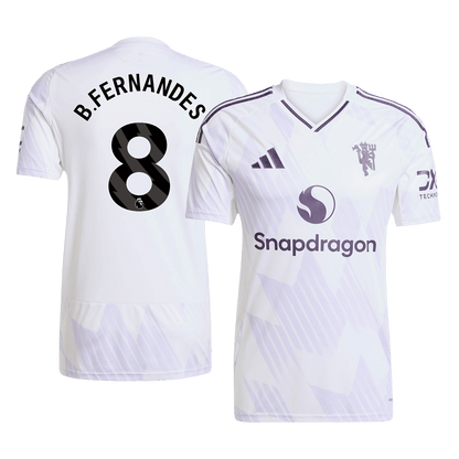 Maglia Replica Manchester United Trasferta B.FERNANDES #8 Uomo 2025/26