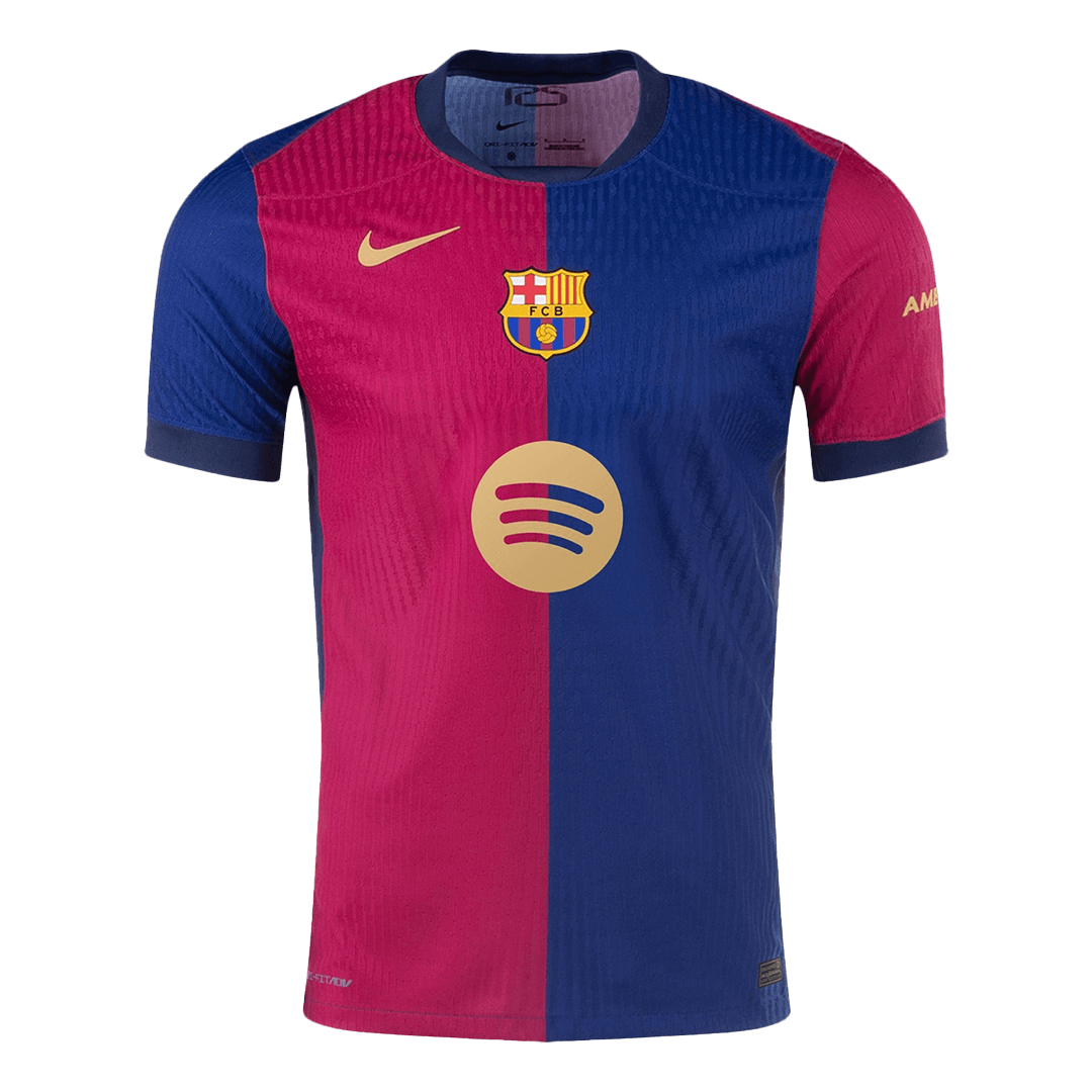Maglia Gara Barcelona Casa LAMINE YAMAL #19 Uomo 2024/25 - Spotify Logo Without Text