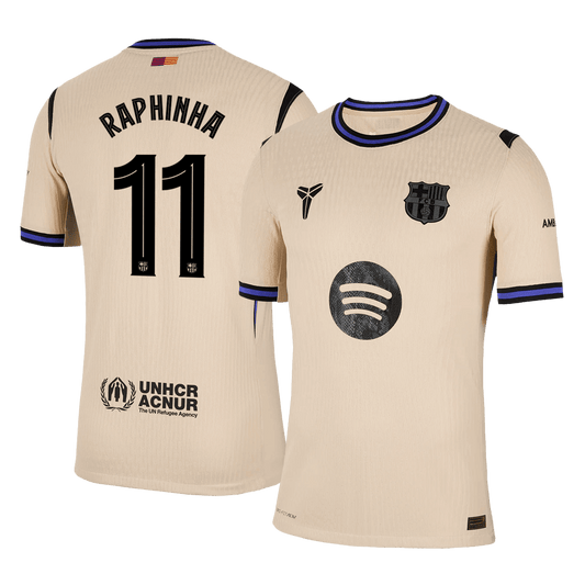 Maglia Gara Barcelona Trasferta RAPHINHA #11 Uomo 2025/26