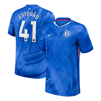 Maglia Replica Chelsea Casa ESTÊVÃO #41 Uomo 2025/26