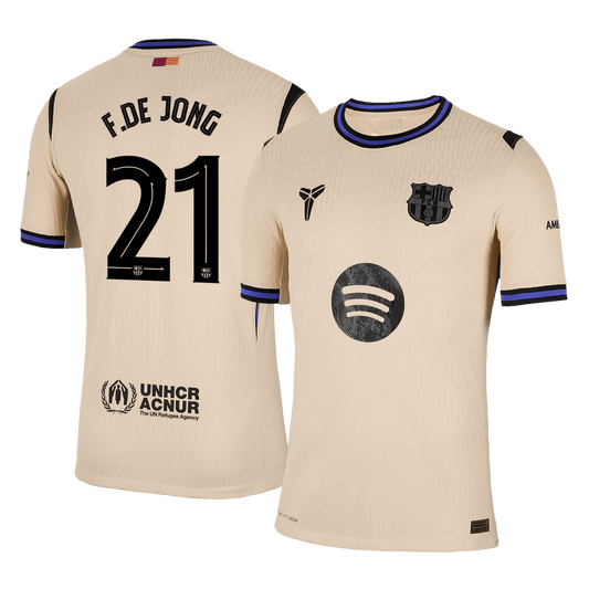 Maglia Gara Barcelona Trasferta F.DE JONG #21 Uomo 2025/26