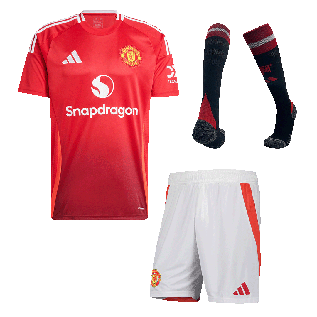 Kit Completo Manchester United Casa Uomo - 3 Pezzi