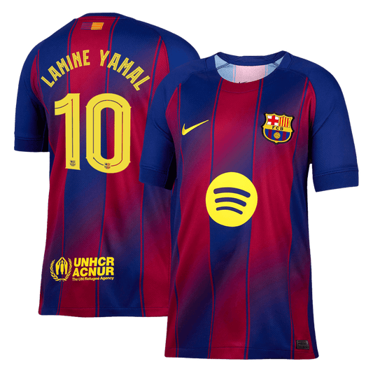 Maglia Replica Barcelona Casa LAMINE YAMAL #10 Uomo 2025/26