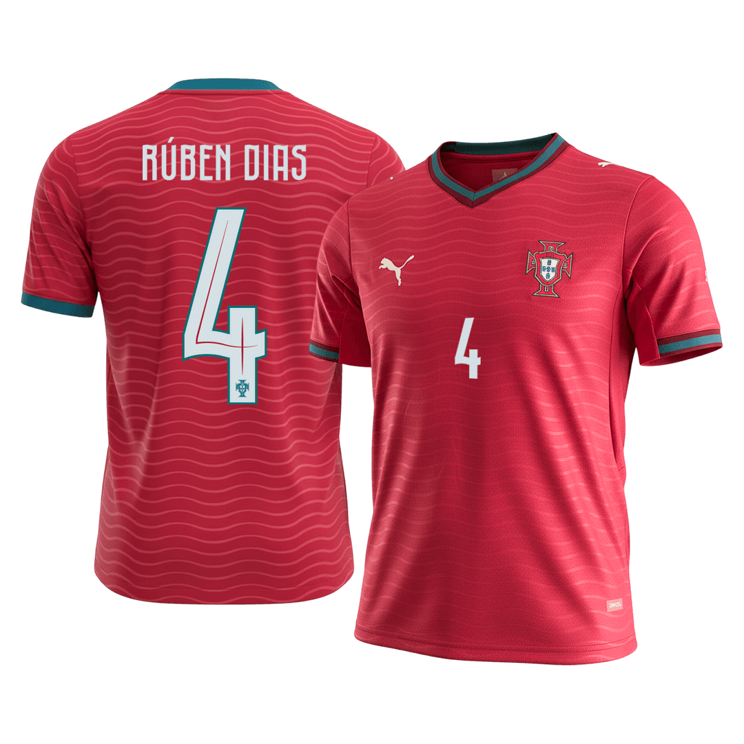 Maglia Replica Portogallo Casa RÚBEN DIAS #4 Uomo 2026