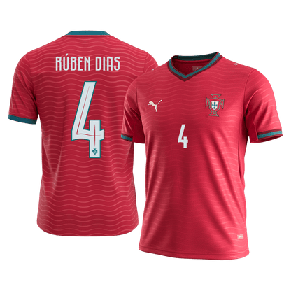 Maglia Replica Portogallo Casa RÚBEN DIAS #4 Uomo 2026