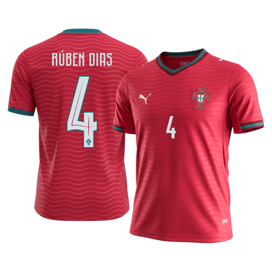 Maglia Replica Portogallo Casa RÚBEN DIAS #4 Uomo 2026