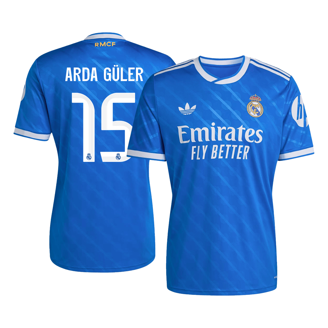 Maglia Replica Real Madrid Terza ARDA GÜLER #15 Uomo 2025/26