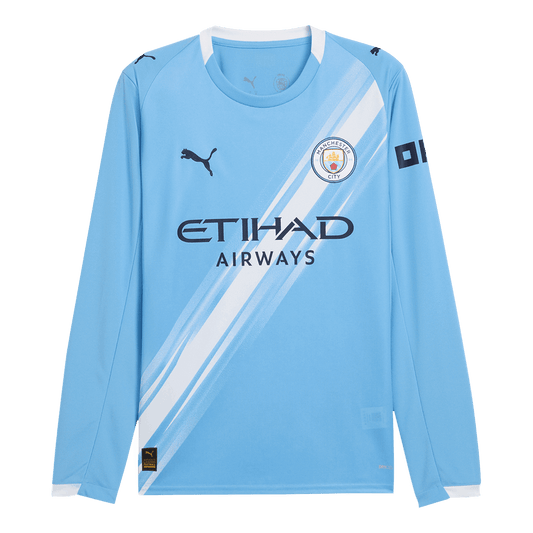 Maglia Replica Manchester City Casa Uomo 2025/26 - Manica Lunga