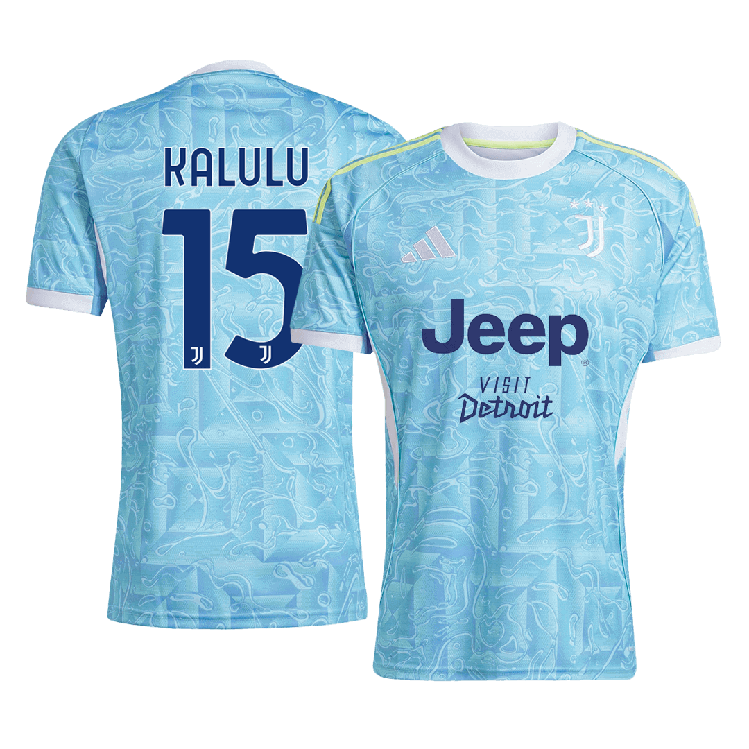 Maglia Replica Juventus Trasferta KALULU #15 Uomo 2025/26