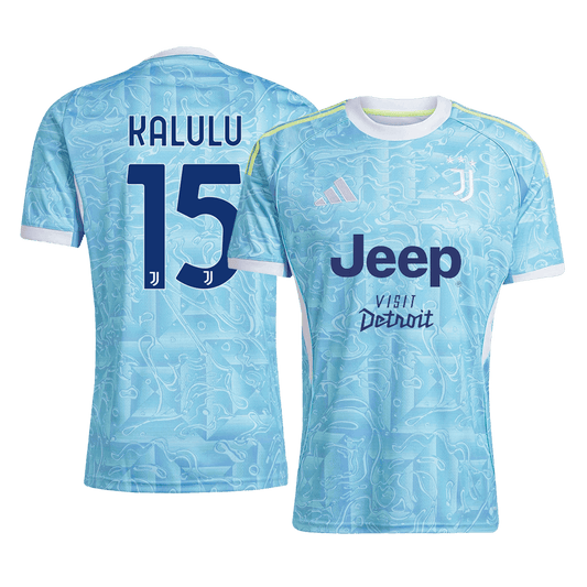 Maglia Replica Juventus Trasferta KALULU #15 Uomo 2025/26