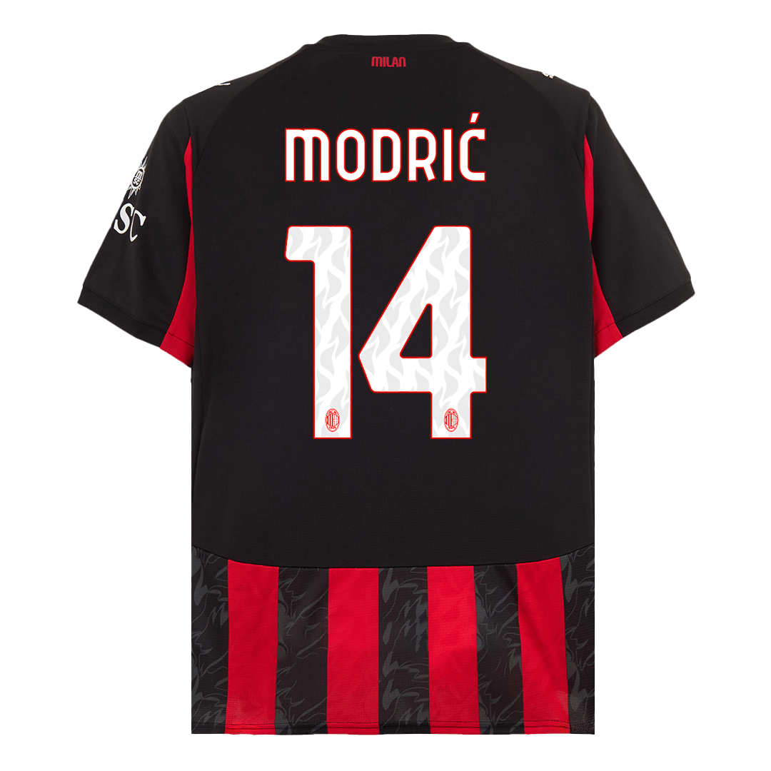 Maglia Replica AC Milan Casa MODRIĆ #14 Uomo 2025/26
