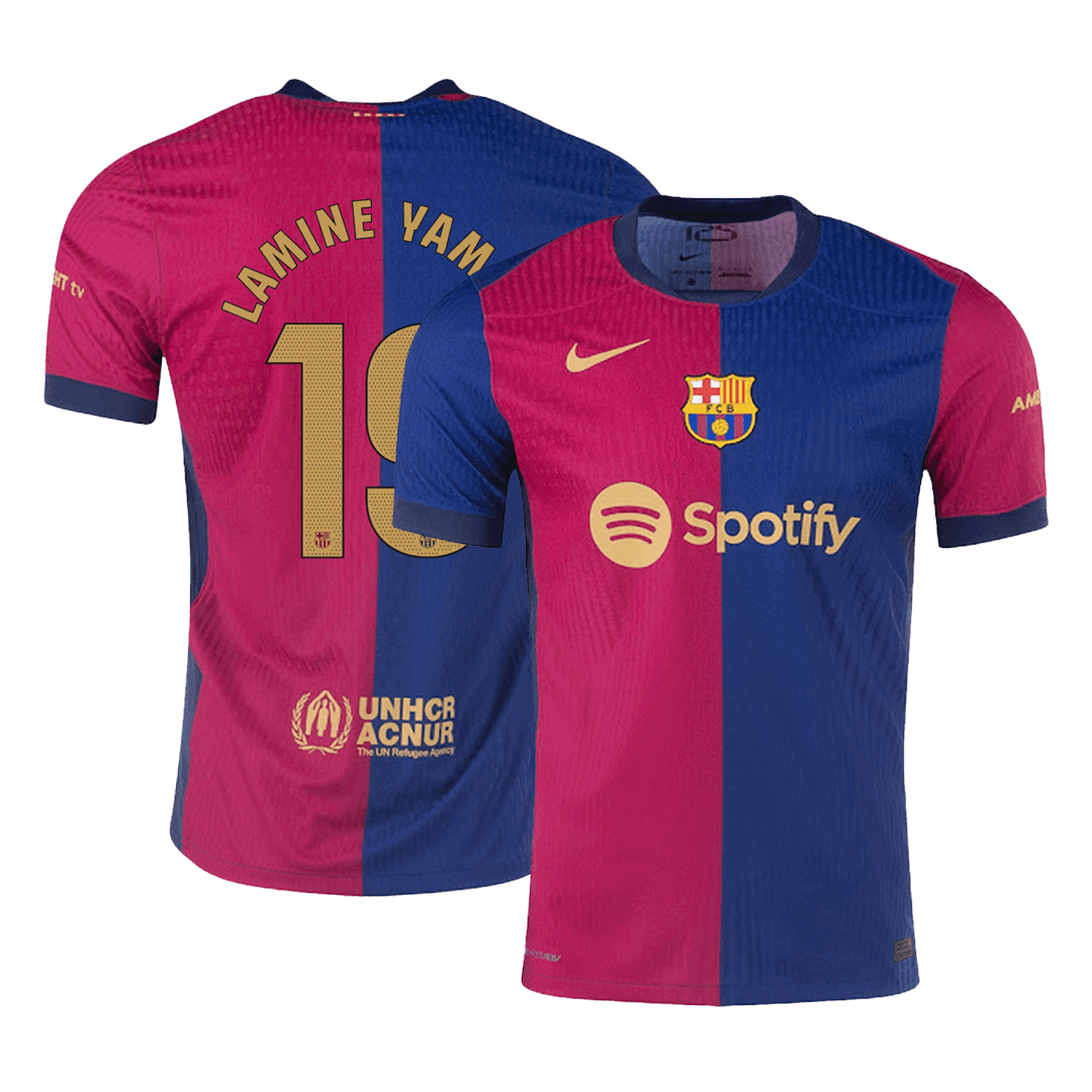 Maglia Gara Barcelona Casa LAMINE YAMAL #19 Uomo 2024/25