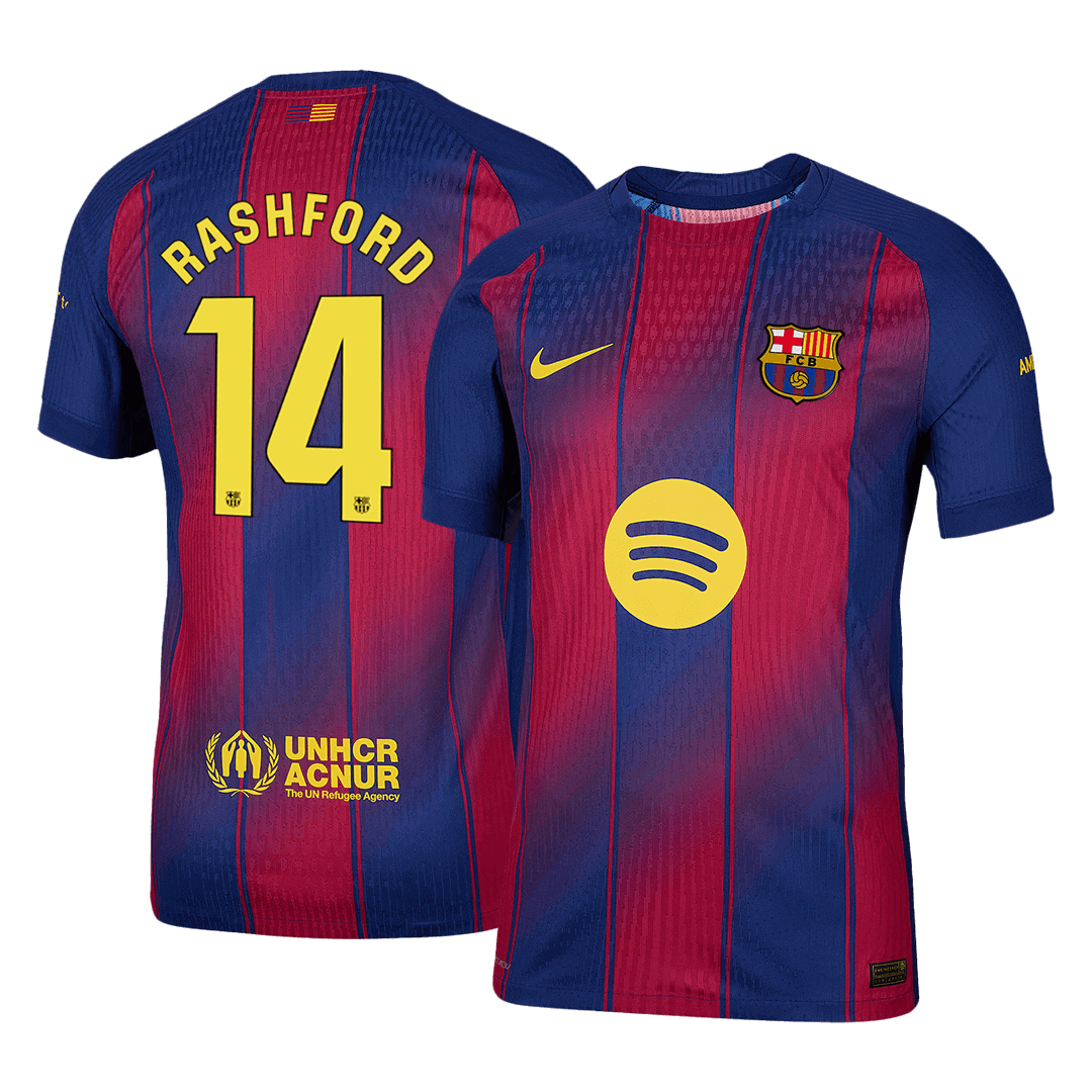 Maglia Gara Barcelona Casa RASHFORD #14 Uomo 2025/26