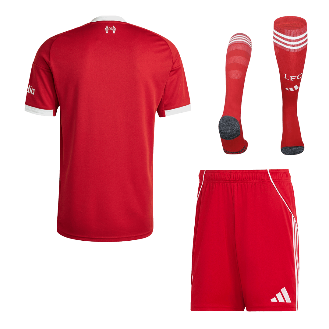 Kit Completo Liverpool Casa Uomo 2025/26 - 3 Pezzi