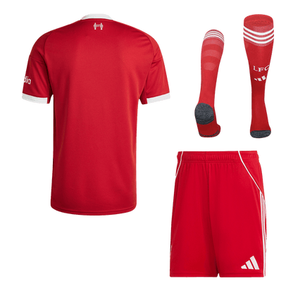 Kit Completo Liverpool Casa Uomo 2025/26 - 3 Pezzi
