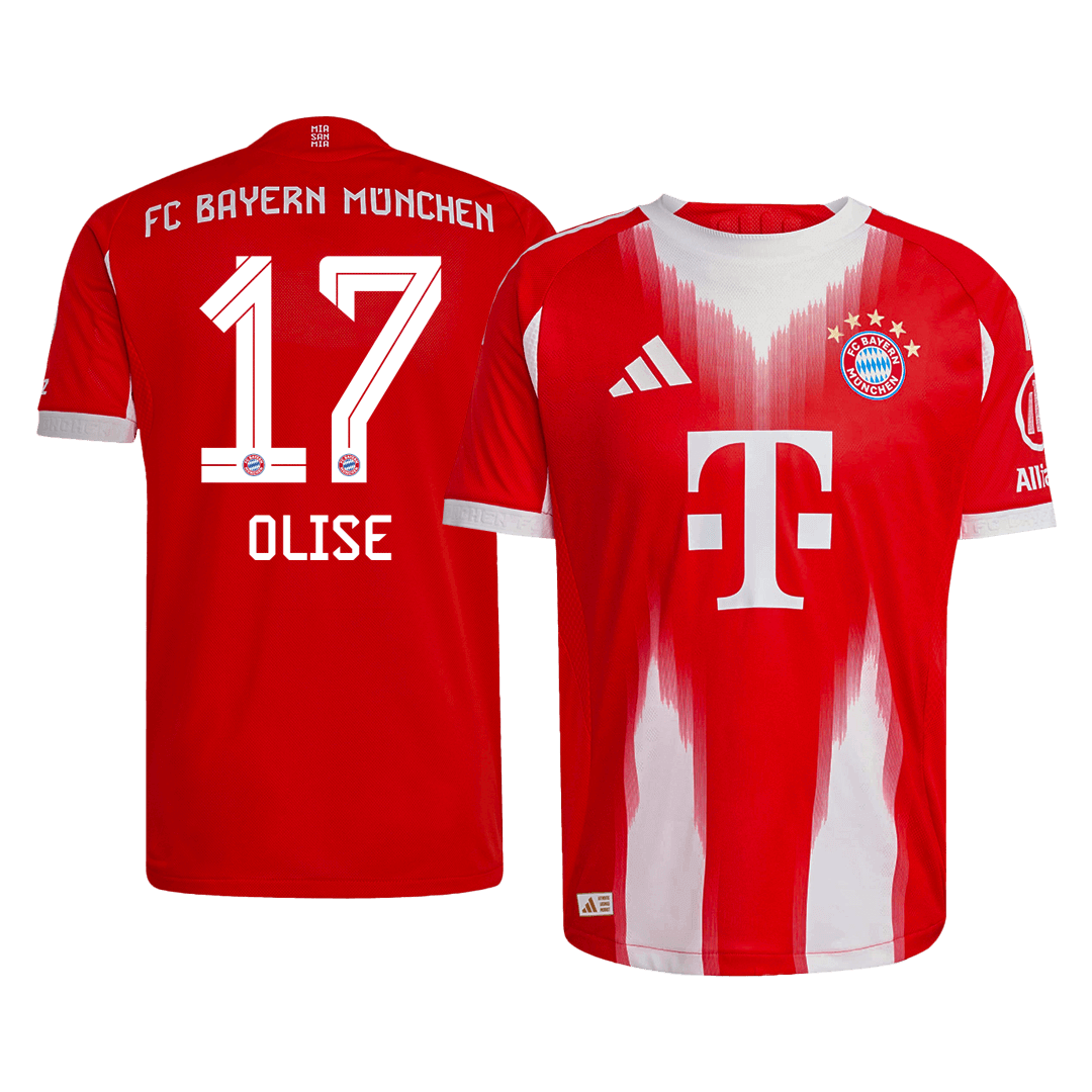 Maglia Gara Bayern Munich Casa OLISE #17 Uomo 2025/26