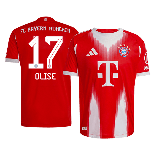 Maglia Gara Bayern Munich Casa OLISE #17 Uomo 2025/26