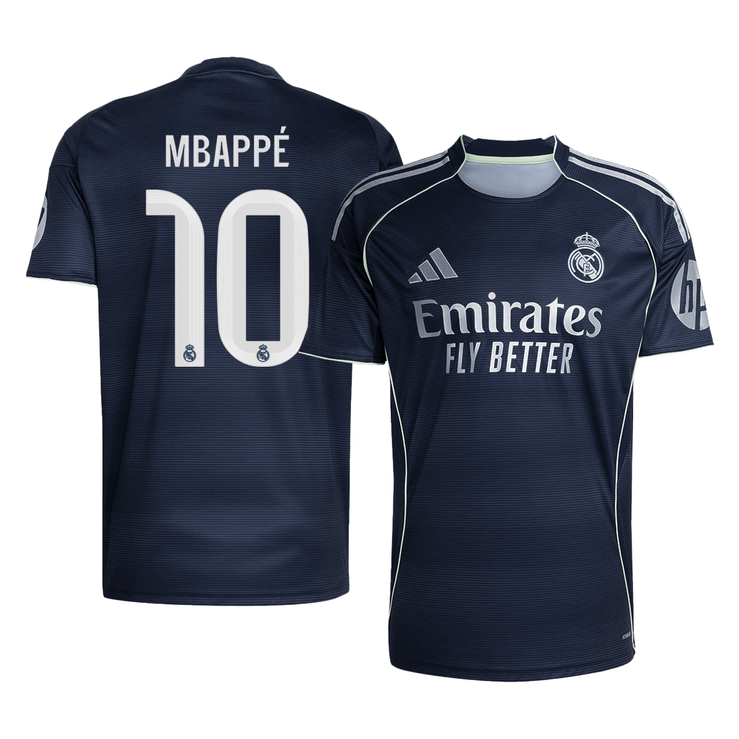 Maglia Replica Real Madrid Trasferta MBAPPÉ #10 Uomo 2025/26