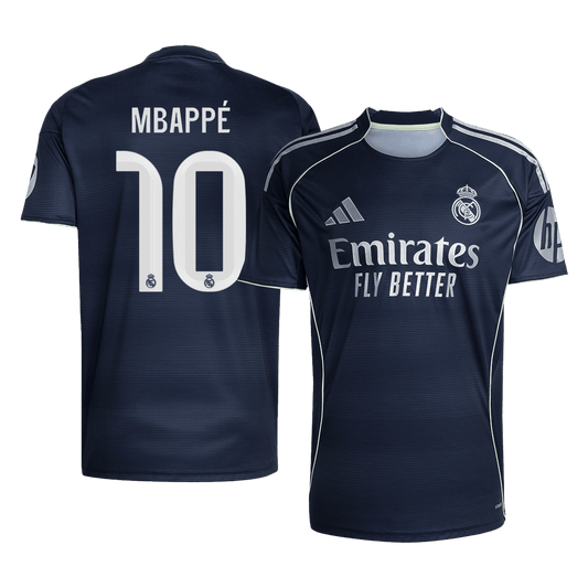 Maglia Replica Real Madrid Trasferta MBAPPÉ #10 Uomo 2025/26