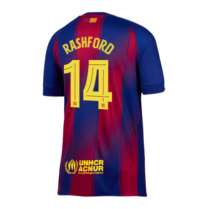 Maglia Replica Barcelona Casa RASHFORD #14 Uomo 2025/26 - UCL