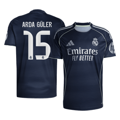 Maglia Replica Real Madrid Trasferta ARDA GÜLER #15 Uomo 2025/26