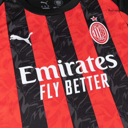 Base Kit Bambino AC Milan Casa 2025/26 - 2 Pezzi