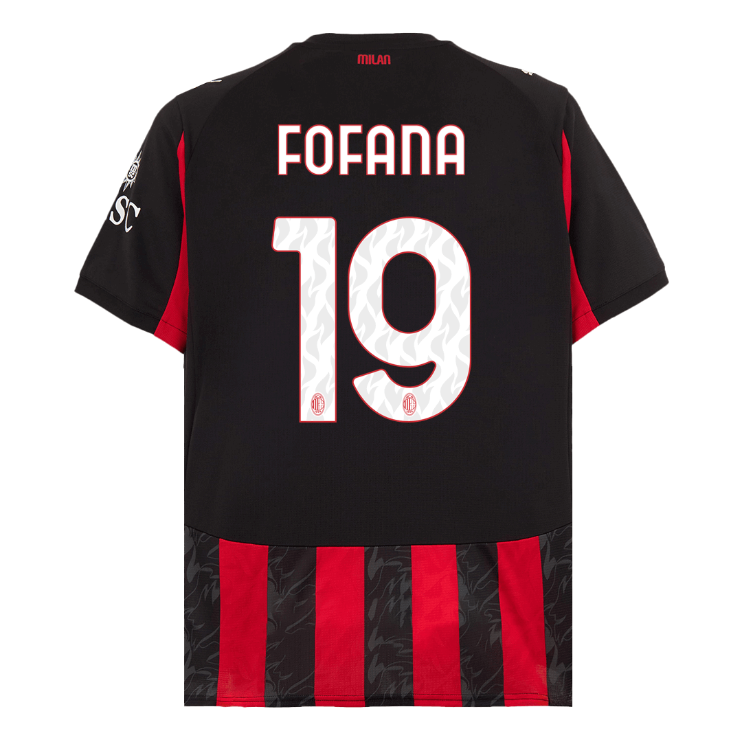 Maglia Replica AC Milan Casa FOFANA #19 Uomo 2025/26